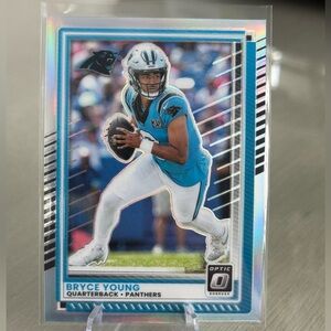 🔥 2025 Bryce Young Panini Donruss Optic Silver Prizm. Carolina panthers